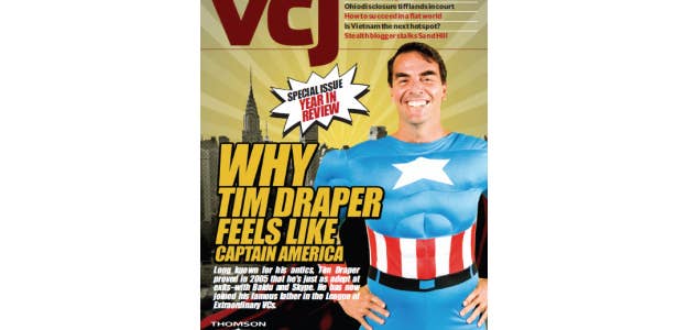 Tim Draper en la portada de una revista